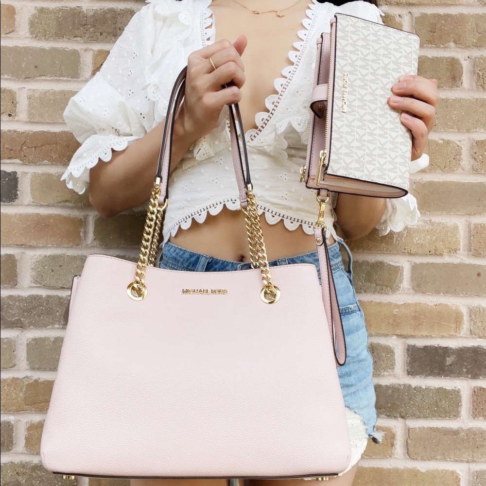 Bundle 👜💕NWT Michael Kors Tote & Wallet Pink - Picture 7 of 12